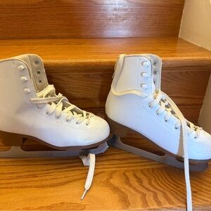 White Ice Skates with Blades